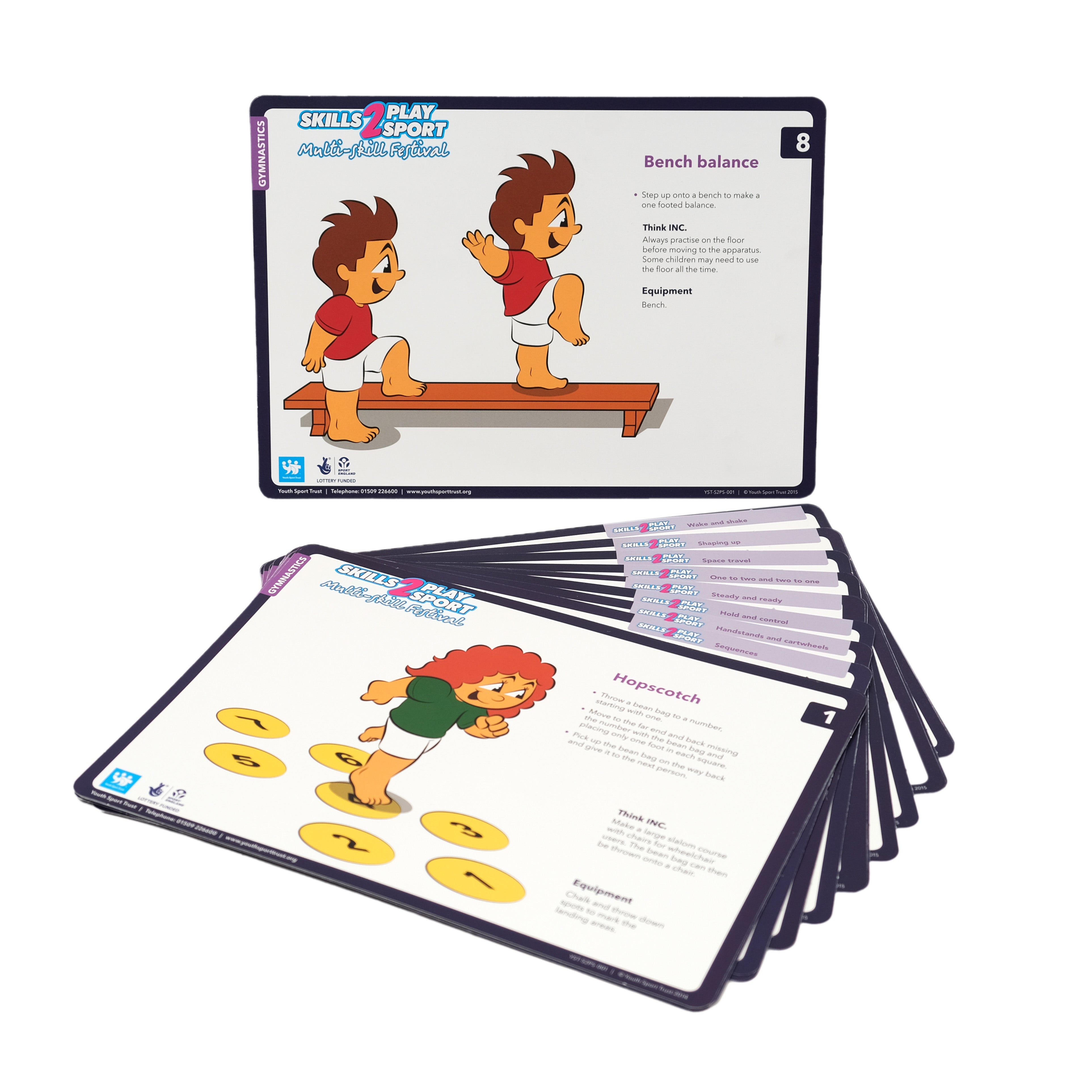 TOP Play (Formerly Skills2Play) Gymnastics Resource Cards Youth